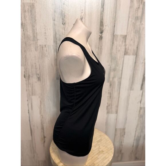 Nike Dri-Fit Black Racerback Athletic Tank Top – Women’s Medium | Running Workou - Picture 3 of 7